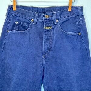 Vintage “Girbaud” Women's High Rise Deep Dark Blue Denim 90’s Mom Jeans